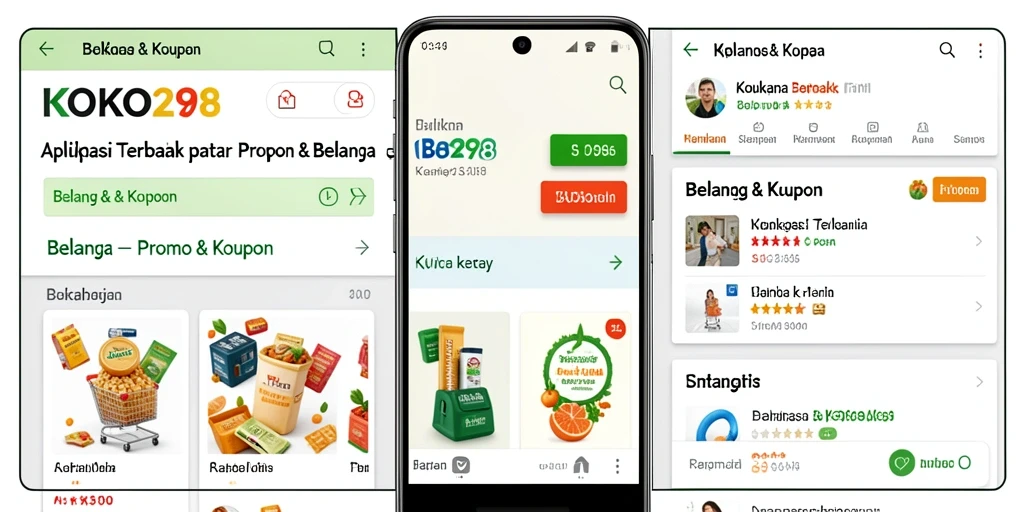 Antarmuka KOKO288 saat menampilkan kupon belanja.