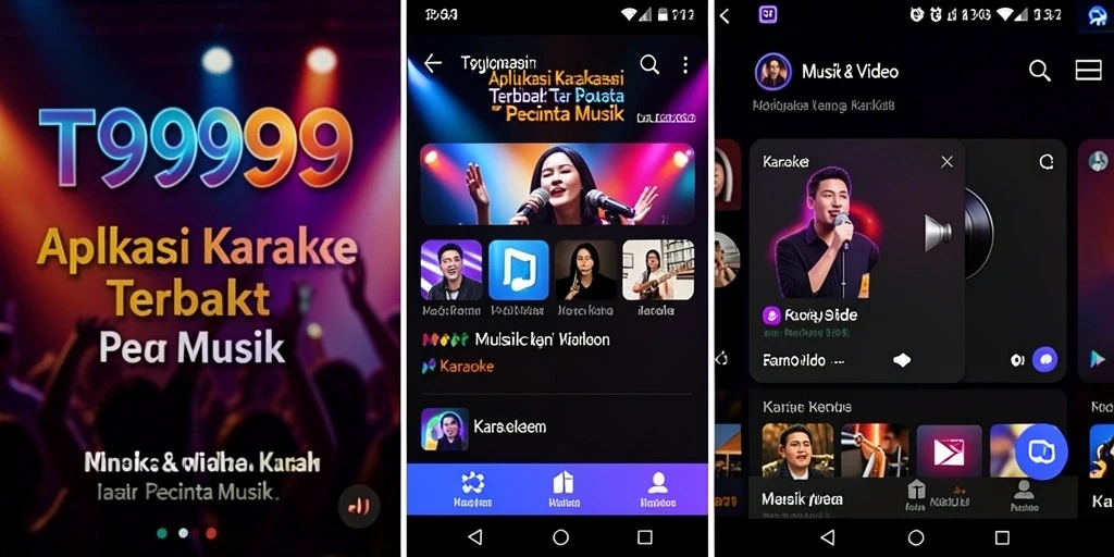 Tampilan antarmuka aplikasi T9999 yang menarik dan mudah digunakan.